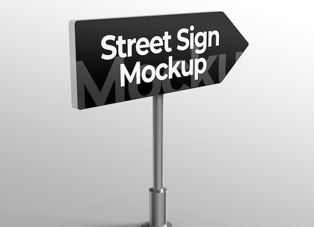 Мокап дорожных знаков psd Мокап дорожных знаков psd
