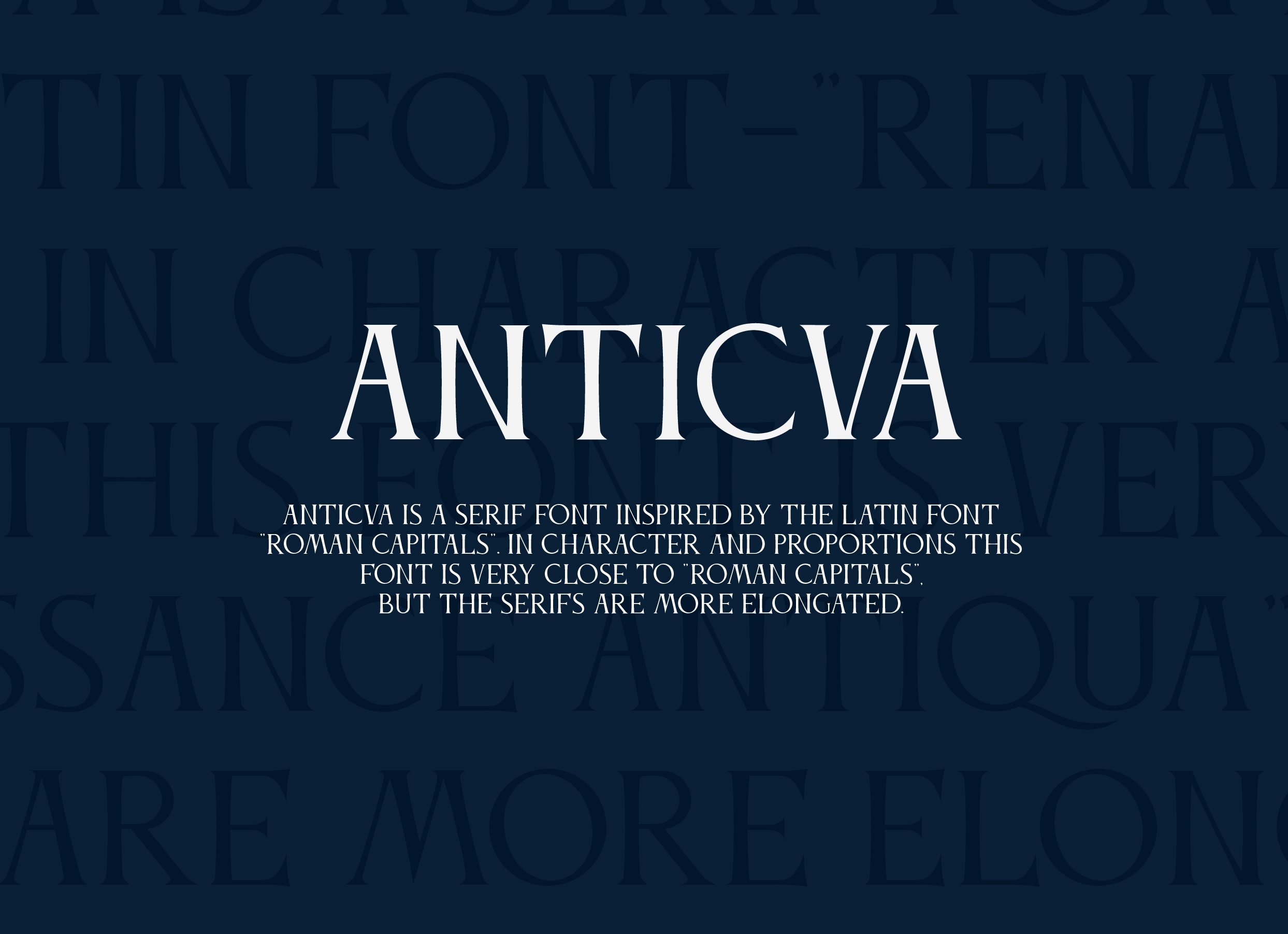 Шрифт Anticva