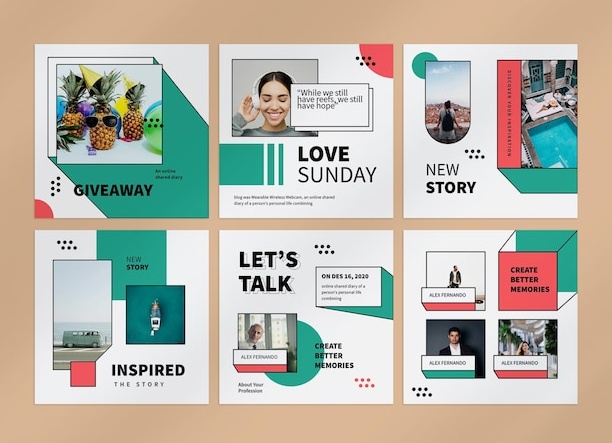 Шаблон постов для инстаграма psd Шаблон постов для инстаграма psd