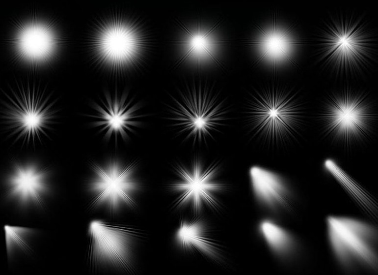 Бесплатный световой фотоэффект psd