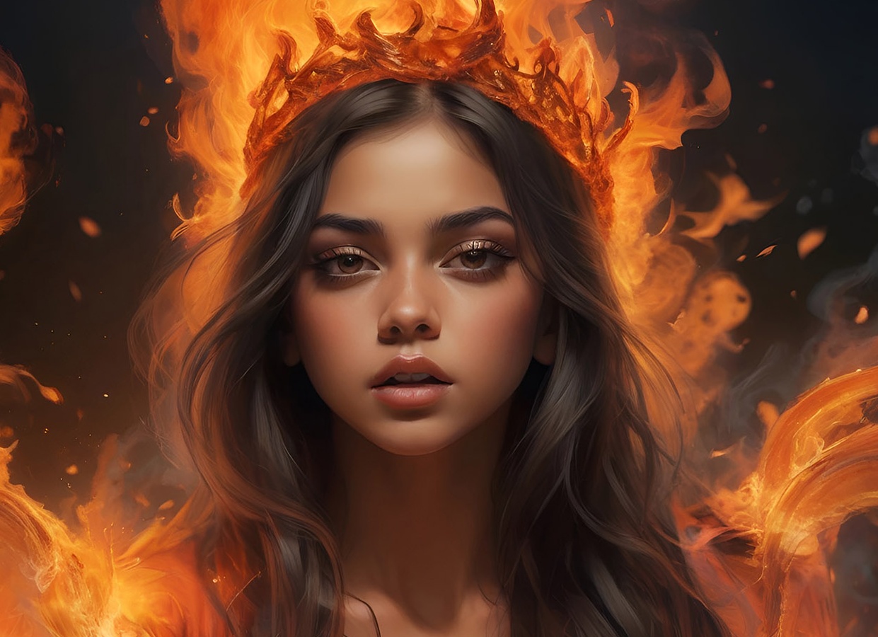 Фотоэффект огня и искр psd