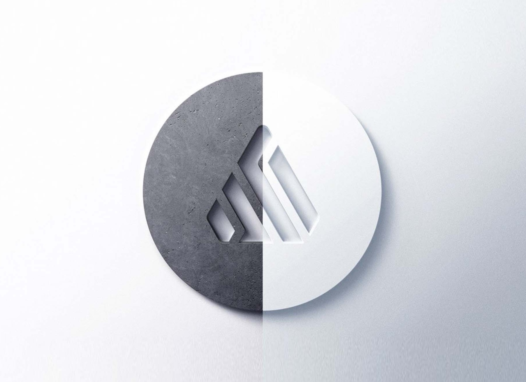 Реалистичный логотип psd