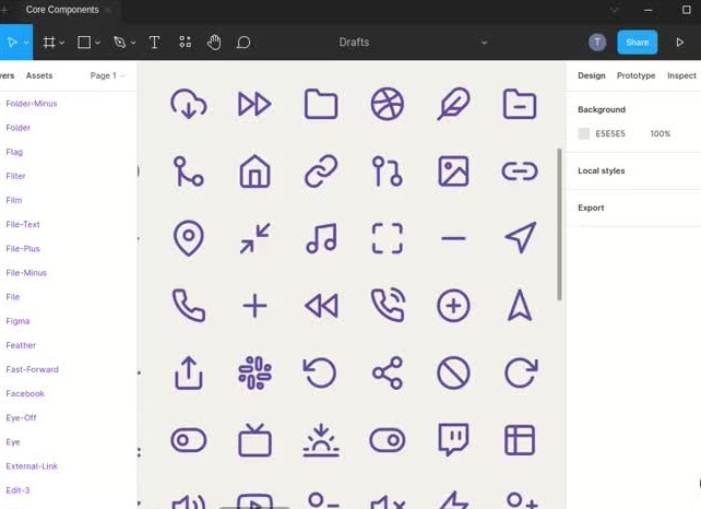 Набор праздничных иконок в Figma