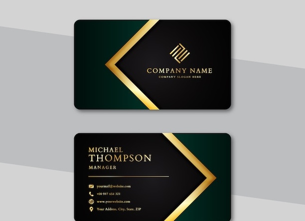 Шаблон визитки для дизайнеров