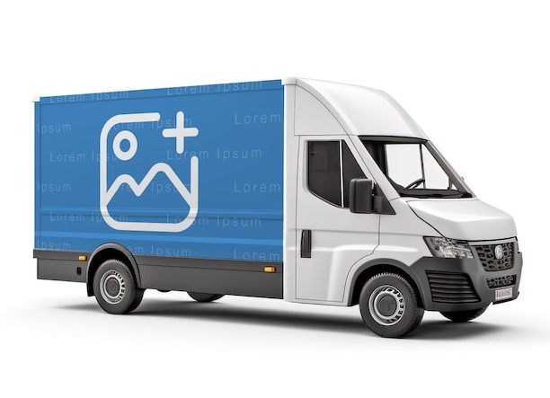 Мокап стильного автомобиля psd