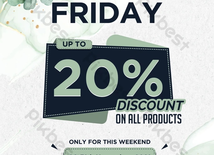 Шаблон баннера к чёрной пятнице